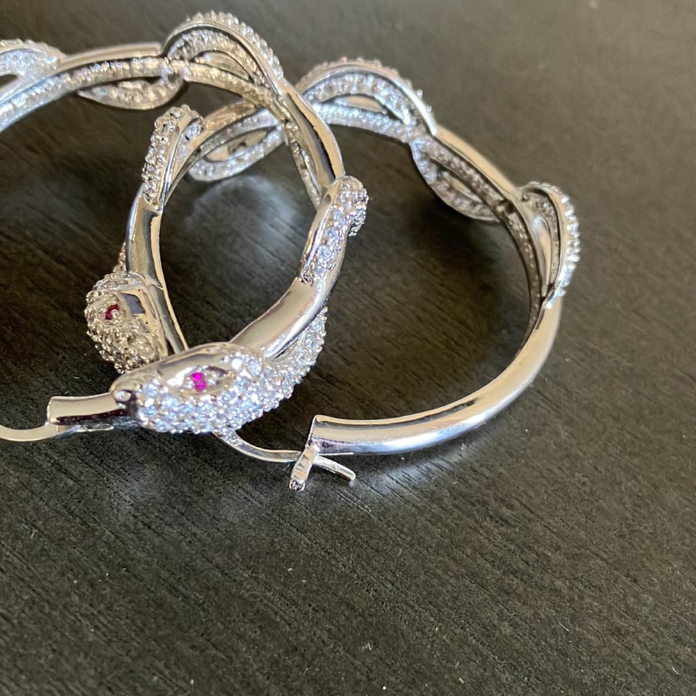 Loop Earrings Silver - image 3